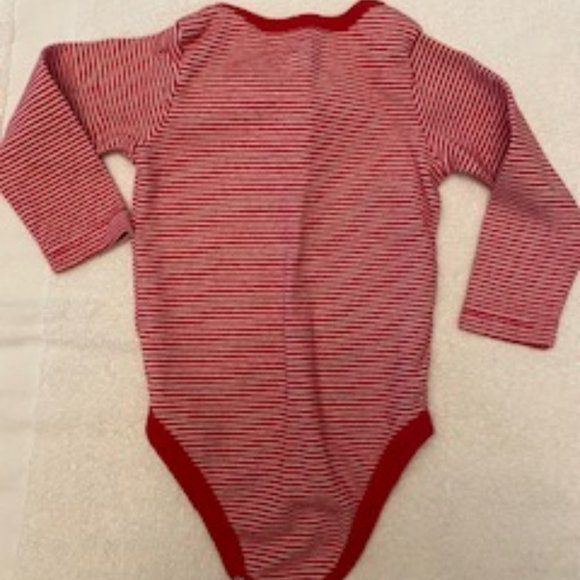 Miniwear Christmas Holiday 2pc. Santa Pajama Loungewear 6-9 months Red/White - Picture 9 of 9